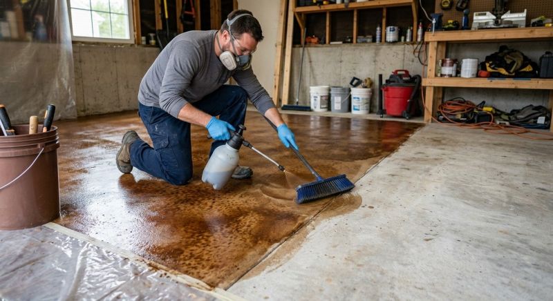 Cement Staining in Fort Worth, TX
