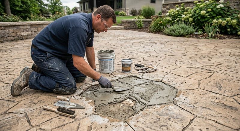 Decorative Concrete Repair in West Hartford, CT