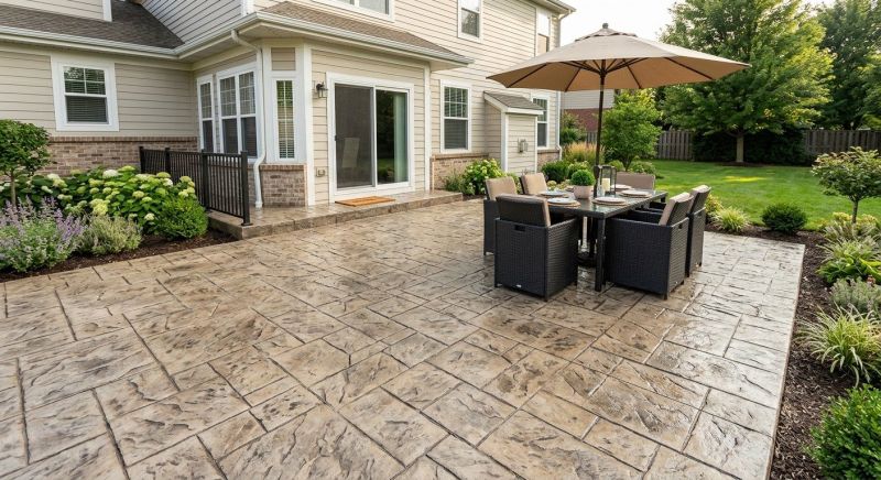 Stamped Concrete Patio Installation in Fort Worth, TX