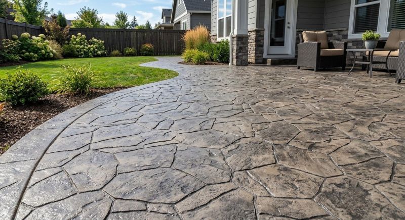 Stamped Overlay Installation in Frisco, TX