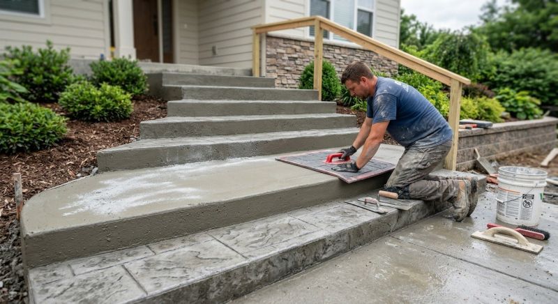 Textured Concrete Installation in Dallas, TX