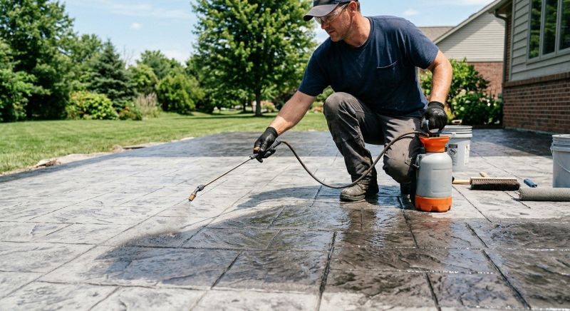 Tinted Concrete Installation in Corpus Christi, TX